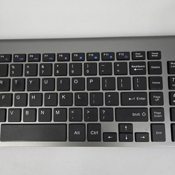 JoyAccess KB2 Slim Full Wireless Keyboard Gray & Silver NO RECEIVER - Picture 3 of 7